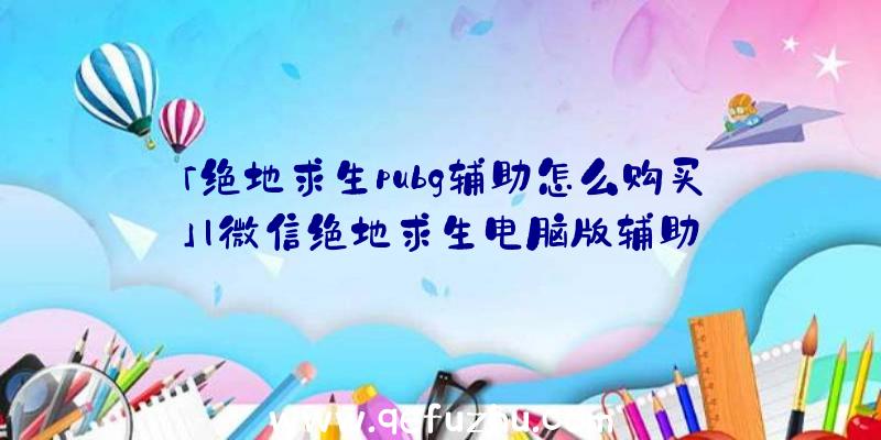 「绝地求生pubg辅助怎么购买」|微信绝地求生电脑版辅助